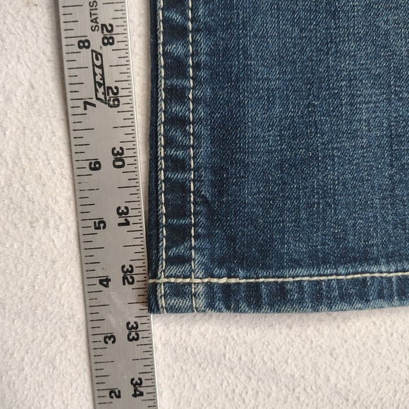 Ariat M7 Rocker Jeans Mens 34x32 Stretch Slim Fit Straight Coltrane Medium Wash - Picture 10 of 14